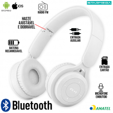Headphone Bluetooth ST-95 Starmega - Branco